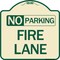 Signmission Delaware No Parking Fire Lane Heavy-Gauge Aluminum Architectural Sign, 18" x 18", TG-1818-24195 A-DES-TG-1818-24195 - alternate 1